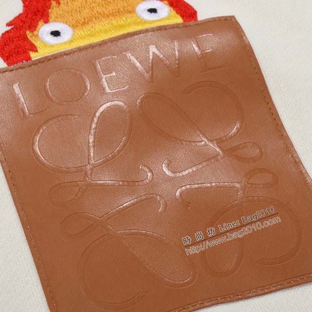 Loewe專櫃羅意威2023FW新款刺繡連帽衛衣 男女同款 tzy3003